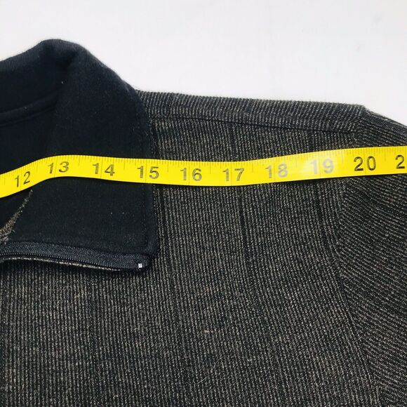 Chereskin Polo Sweater 1/4 Zip Vintage Y2K Green Gray L Mens Sweatshirt +Tee 80s - Picture 10 of 11